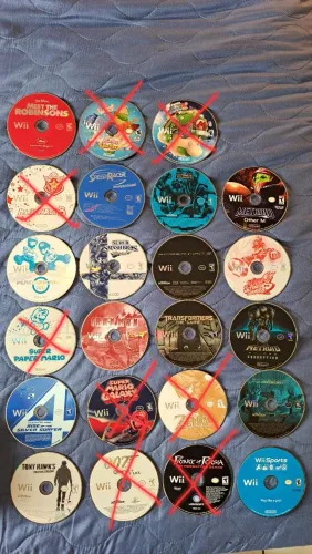 Vendo jogos de Wii