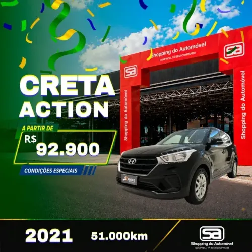 Hyundai Creta Action 1.6 16V Flex AUT 2021