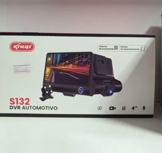 Camera Veicular Automotiva Gravação Full Hd Frontal Ré Lcd 4 kp-s132 Loja COimbra Entrega