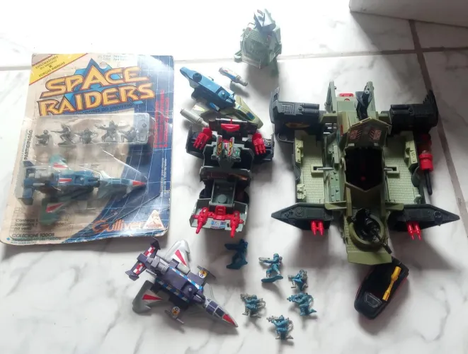 RARO Lote Xpanders, Space Raiders, Gulliver, Estrela, Brinquedo, Coleção anos 90