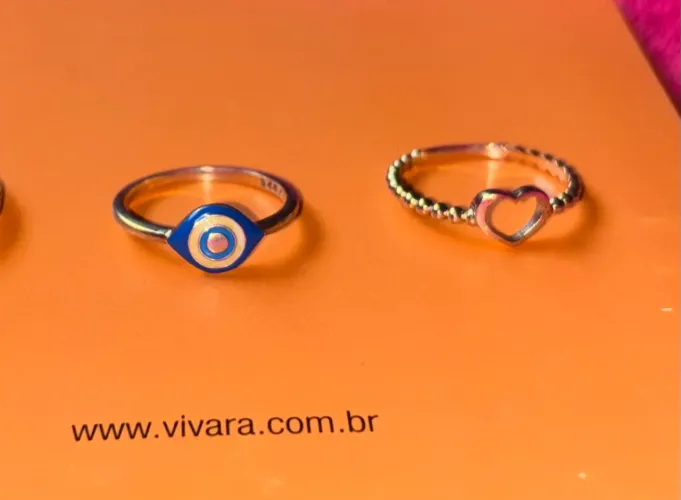 2 anéis vivara life prata 