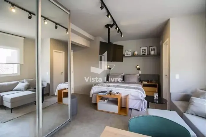 Studio à venda, Cerqueira César, São Paulo, pronto para morar com 1 quarto e 1 vaga
