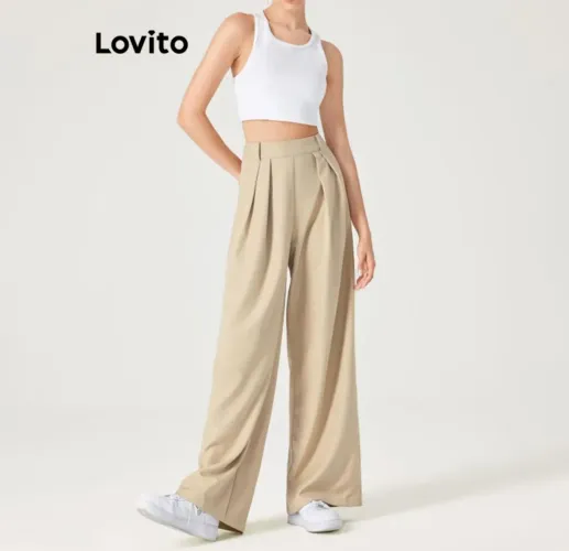 Calça wide leg Lovito nova TAM G