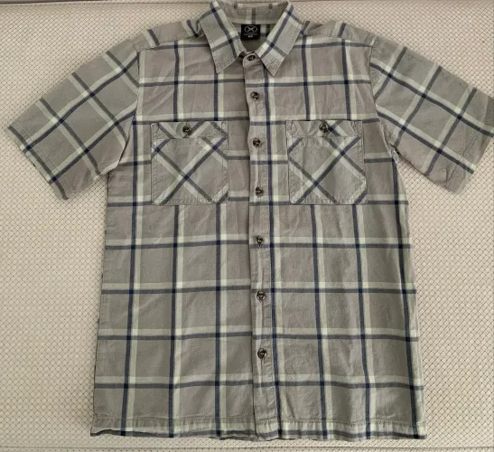 Camisa Manga Curta Infantil Hering Kids Xadrez Tamanho 10