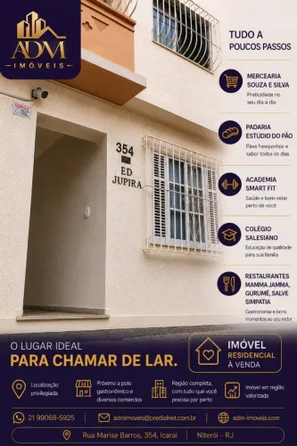 Apartamento à venda | 3 quartos | 100 m² | 4º andar | Niterói