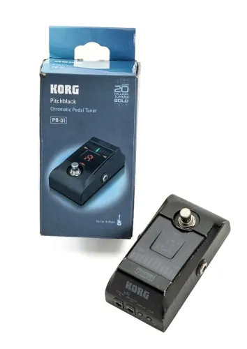 Pedal Korg Pitchblack Chromatic Tuner Pb-01 Preto Usado Preto (Usado)