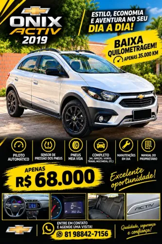 Chevrolet Onix Activ 1.4 8V Flex Aut. 4P 2019