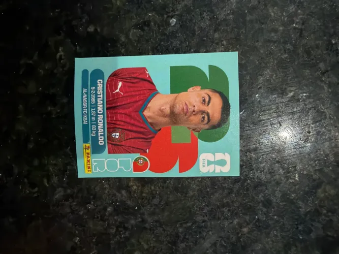 Figurinha Copa Mundo 2026 Panini Cristiano Ronaldo Cr7