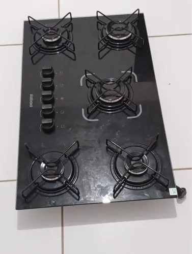 Fogão cooktop 5 bocas novo