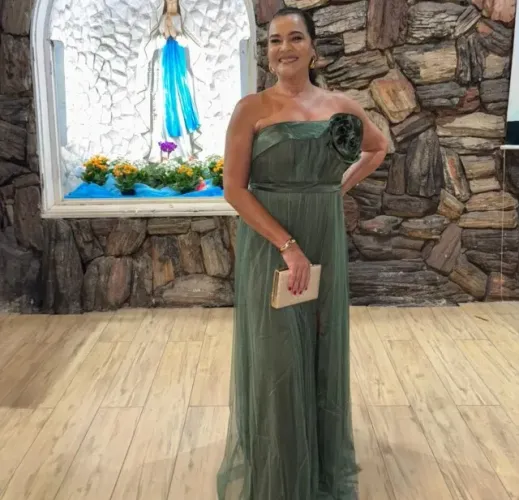 Vestido de festa Verde Oliva