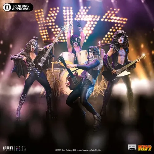 Kiss Set Completo 4 estatuas Iron Studios