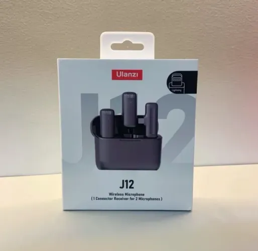 Ulanzi J12 Microfones Sem Fio Preto Tipo C Lapela 