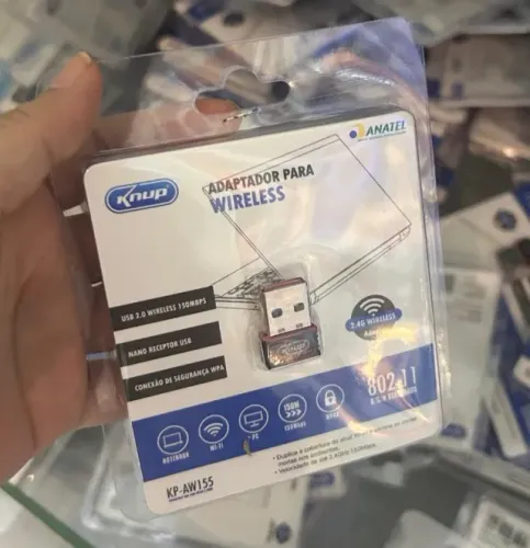 Adaptador Wifi USB Nano 150Mbps Knup Original Homologado Anatel