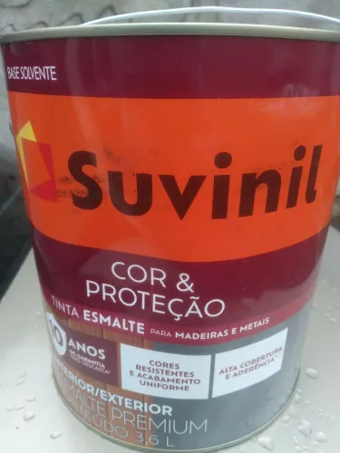 Tinta suvinil esmalte madeira e metal vermelho