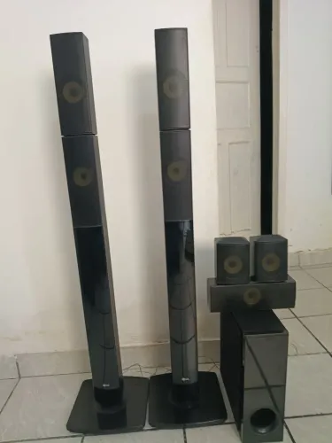 Caixa de som home theater LG 6 peças