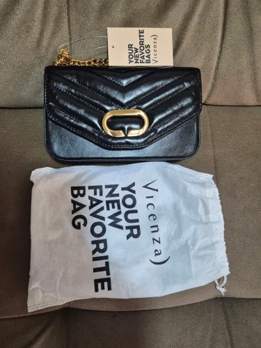 Bolsa Vicenza Pequena tiracolo Preta NOVA