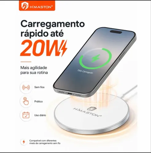 CARREGADOR POR INDUÇÃO PARA IPHONES