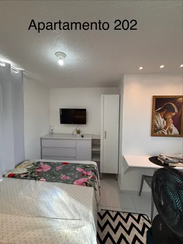 Apartamentos totalmente mobiliados de 01 quarto