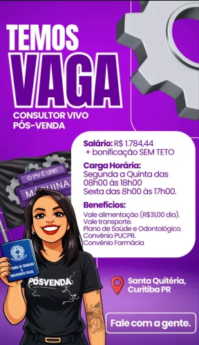Vaga Vendedor interno Vivo