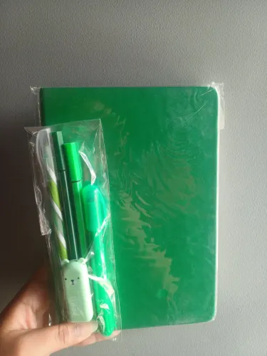 Kit papelaria cor verde