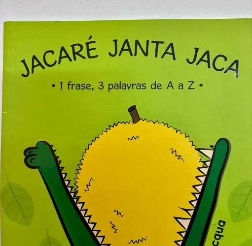 livro infantil jacaré janta jaca girassol