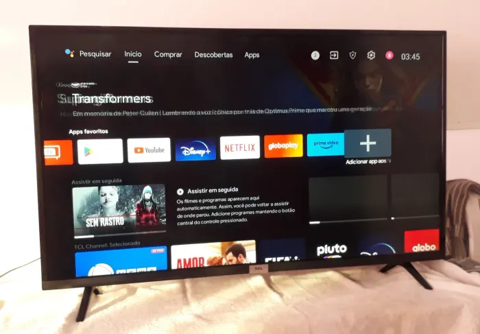 VENDO TV SMART TCL ANDROID 43' COM WIFI E COMANDO DE VOZ