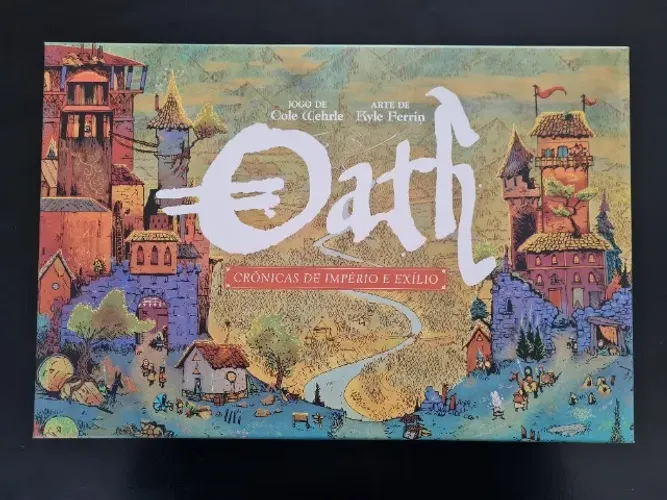 Oath Board Game Novo Sleevado RPG Jogo Tático Leder Games Root Arcs Medieval Fantasia