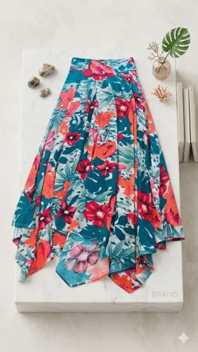 Saia estampada
