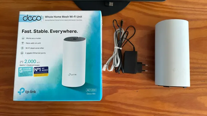 Kit Roteador TP-Link Deco M4 Mesh Gigabit Dual-Band AC1200 - 1 unidade