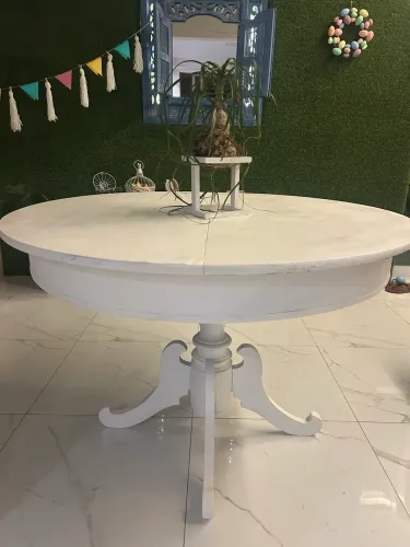 Mesa extensível em madeira 