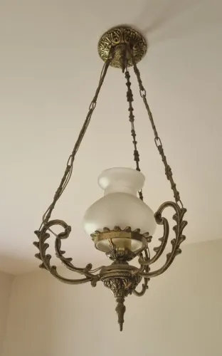 Lustre pendente antigo Colonial