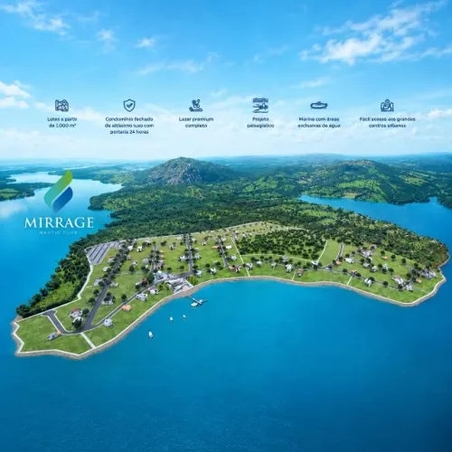 Lote 1.007 m² no Condomínio Mirrage | Vista para Represa | Carmo do Cajuru