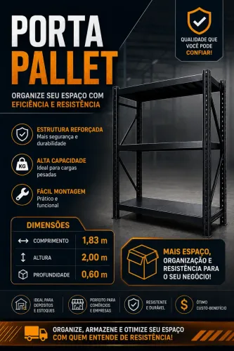 PORTA PALLET 1.83x2.00 LOJA IKONOFFICE