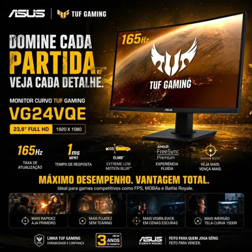 monitor curvo TUF Gaming VG24VQE