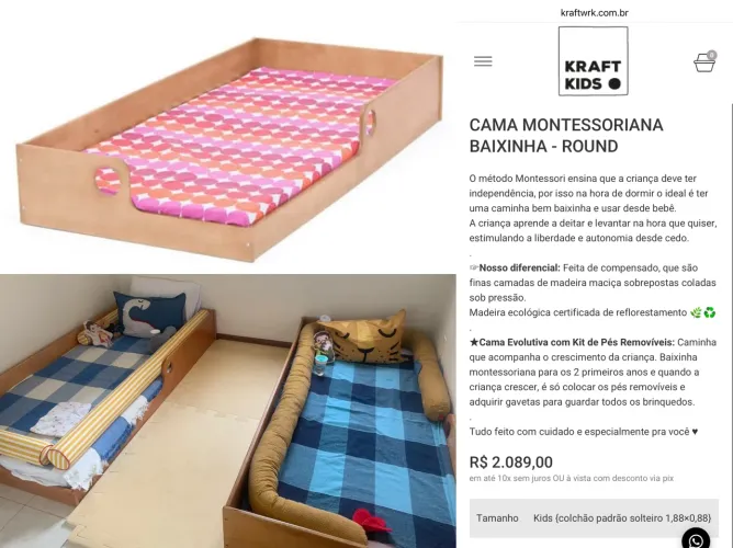 Vendo 2 Camas Montessorianas