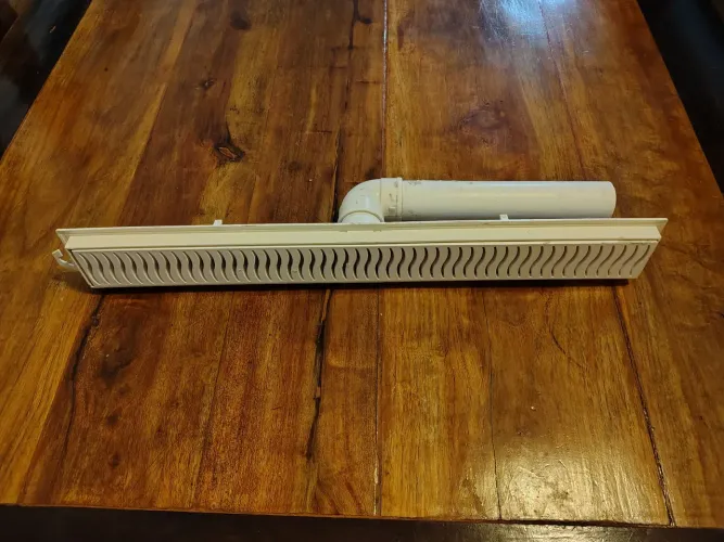 Ralo Linear com Grelha Branco Tigre 50cm×7cm  Seminovo