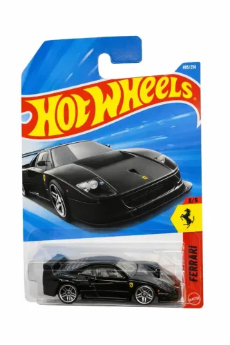 Carrinho Hotwheels Ferrari preta