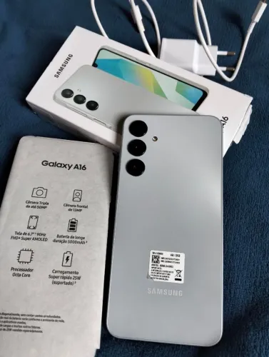 Troco em Iphone Samsung a16 novo
