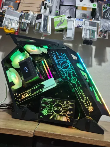 Pc Gamer Ryzen 5-5500, memória 16gb ddr4, B550m AORUS, RX6600 8GB, ssd Nvme.