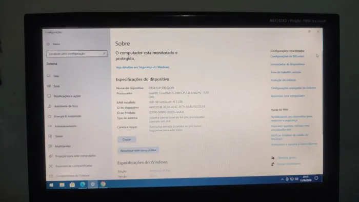 Pc completo 16 de ram i3 com 500hd