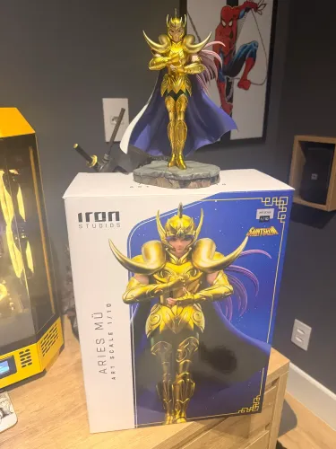 Mu de Áries - Iron Studios - Com Caixa Arte e Parda