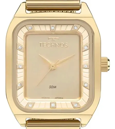 Relógio tecnhos femenino dourado