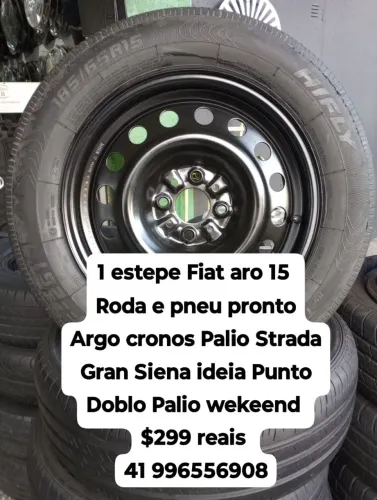 Estepe Fiat aro 15 Strada Gran Siena ideia Punto argo cronos Doblo Palio wekeend Stilo 