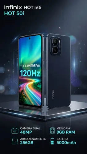 INFINIX HOT 50I NOVO COM CAIXA 
