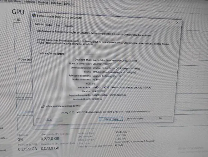 Computador completo com placa de vídeo
