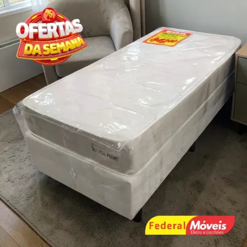 Cama box solteiro 88cm Colchão e Base - Mega Promoção!