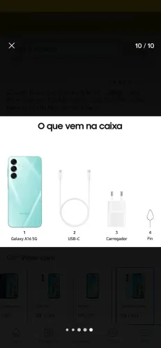 Celular Samsung Galaxy A16, novo