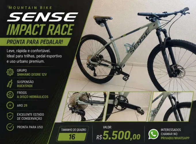 Bicicleta MTB SENSE ARO 29 bike