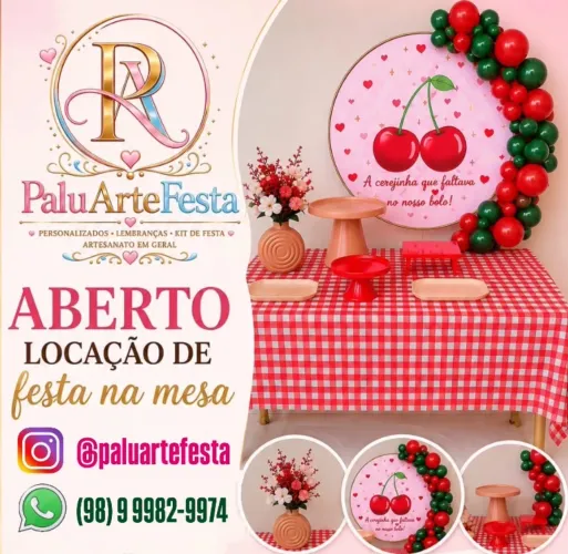 ALUGUEL de KIT de FESTA na MESA