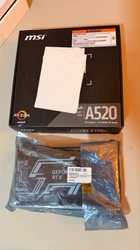 Kit RTX 5060 GALAX 8GB + Placa-Mãe MSI A520M-A PRO | lacrados